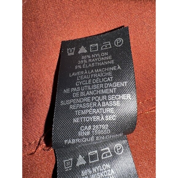 Carolina Belle Montreal Rust Orange Brown Long Cardigan Duster Jacket XS NEW - Picture 12 of 12